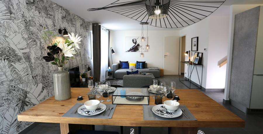 programme immobilier neuf à amancy : les carrés rubisko, duplex-jardin séjour