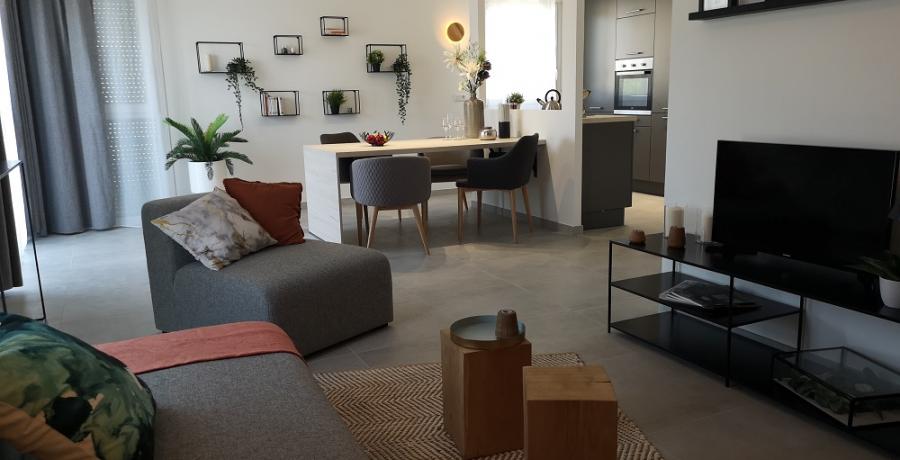programme immobilier neuf à  Saint-Jean-de-Sixt : les carrés Bienheureux duplex-jardin salon