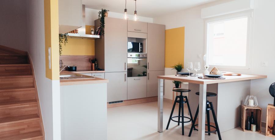 appartement duplex témoin Besançon - cuisine