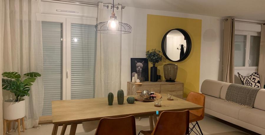 Programme immobilier neuf à Sennecey-lès-Dijon : les Carrés du Clos Denis, duplex-jardin salle à manger