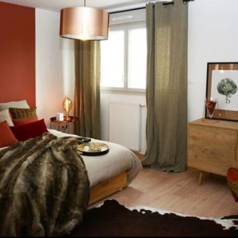 plaid amenagement chambre cocooning