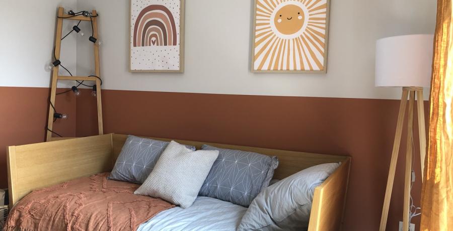 Programme immobilier neuf à Berstett : les Carrés Tilia, Duplex-Jardin chambre enfant