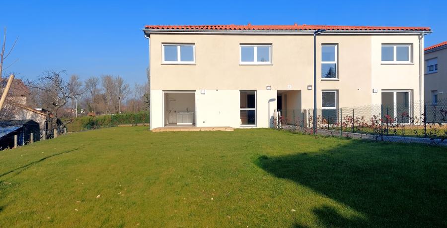 Programme immobilier neuf à Ternay : les Carrés des Vignes, duplex-jardin jardin