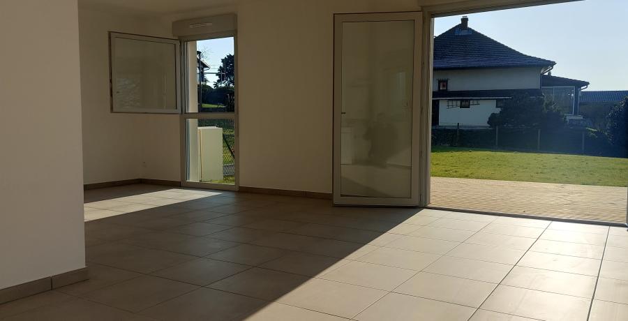 Programme immobilier neuf à Ternay : les Carrés des Vignes, duplex-jardin pièce-de-vie