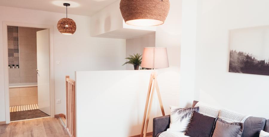 Programme immobilier neuf aux Gras : les Carrés des Saules, Duplex-Jardin mezzanine