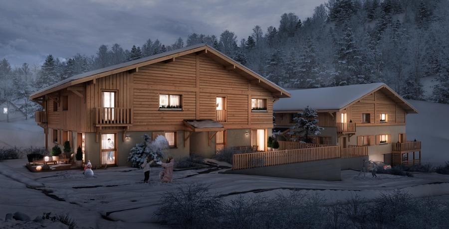 programme immobilier neuf à  Saint-Jean-de-Sixt : les carrés de l'Hermitage duplex-jardin perspective