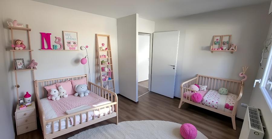 Programme immobilier neuf à Bischwihr : Les Carrés des 4 lions, duplex-jardin chambre enfant