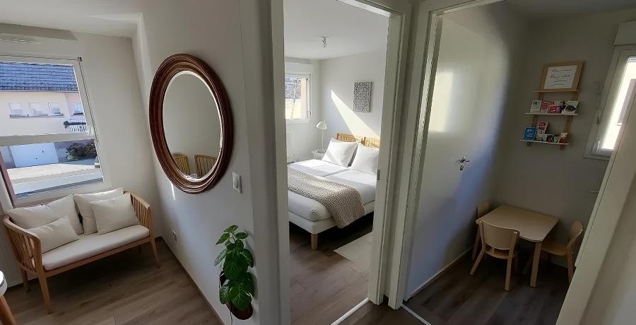 Programme immobilier neuf à Bischwihr : Les Carrés des 4 lions, duplex-jardin mezzanine
