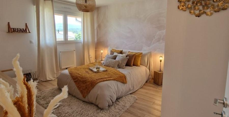 Programme immobilier neuf à Alex : Les Carrés Jardin d'Alex, duplex-jardin chambre parentale