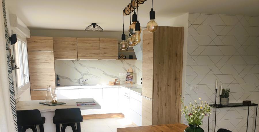 Programme immobilier neuf à Alex : Les Carrés Jardin d'Alex, duplex-jardin cuisine