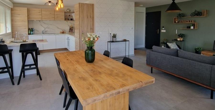 Programme immobilier neuf à Alex : Les Carrés Jardin d'Alex, duplex-jardin salle à manger
