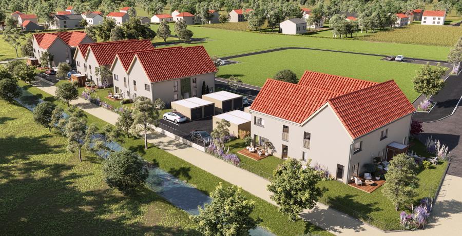 Appartement neuf Duplex-Jardin terrains constructibles à Turckheim
