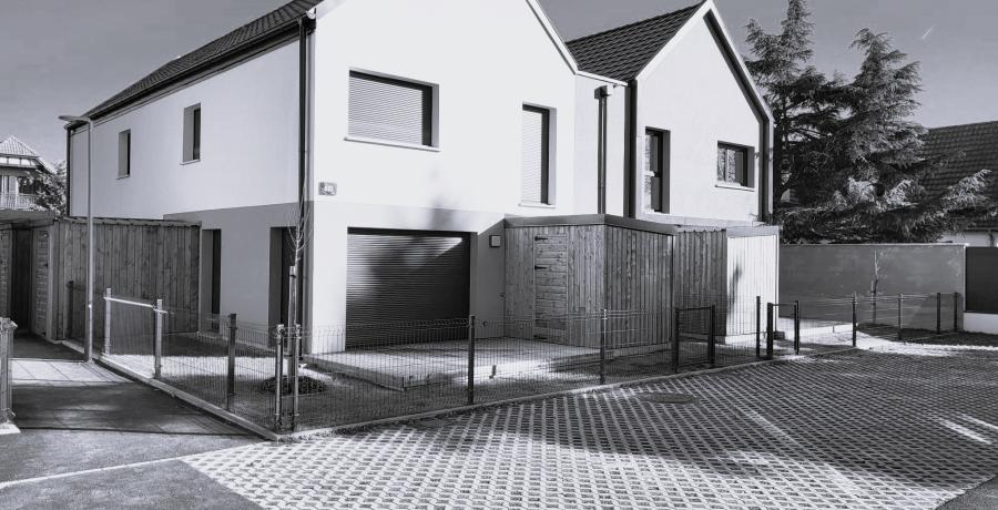 Programme immobilier neuf à Bischwihr : Les Carrés des 4 lions, duplex-jardin extérieur disponible de suite