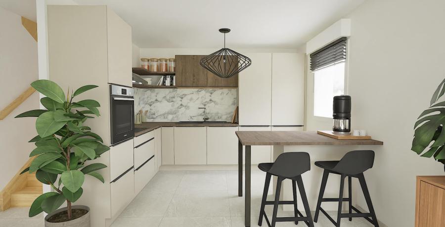 Appartement neuf Duplex-Jardin à Dorlisheim cuisine