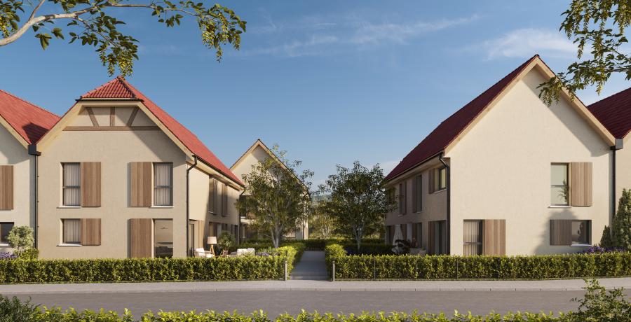 Programme immobilier neuf à Berstett : les Carrés Tilia, Duplex-Jardin