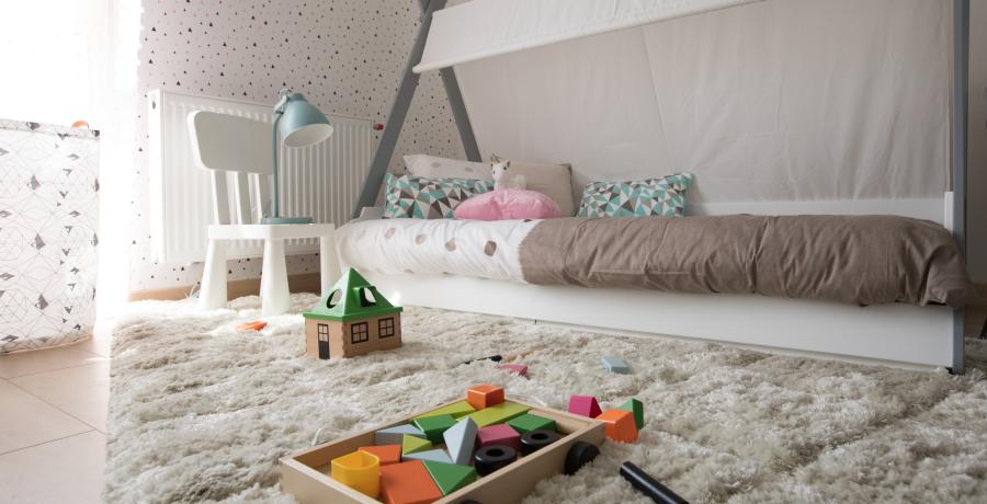 Programme immobilier neuf à Berstett : les Carrés Tilia, Duplex-Jardin chambre enfant