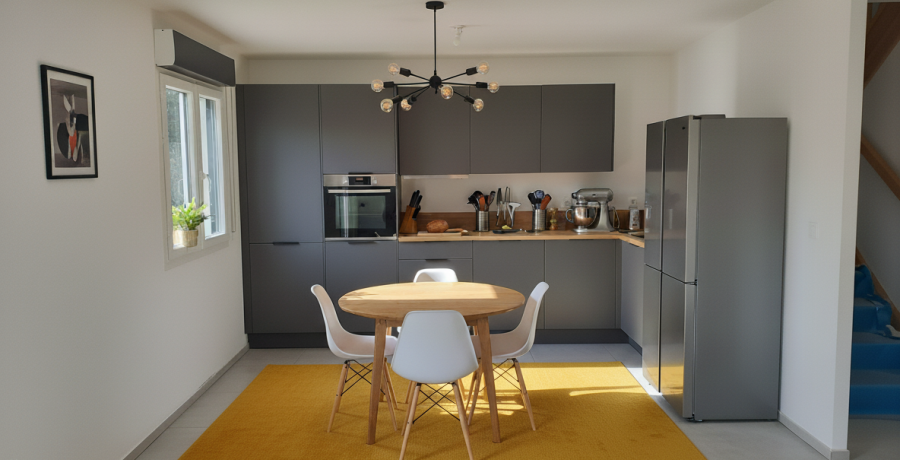 Programme immobilier neuf à Rosheim: le Carré Rose, duplex-jardin cuisine