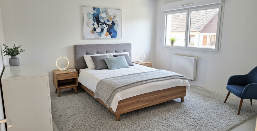 Programme immobilier neuf à Rosheim: le Carré Rose, duplex-jardin chambre