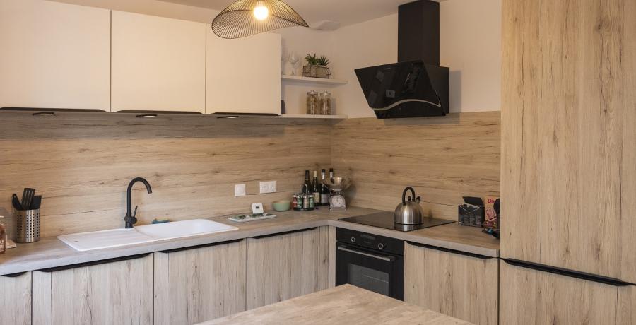 Programme immobilier neuf à Cogin : les Carrés d'Ô, duplex-jardin cuisine