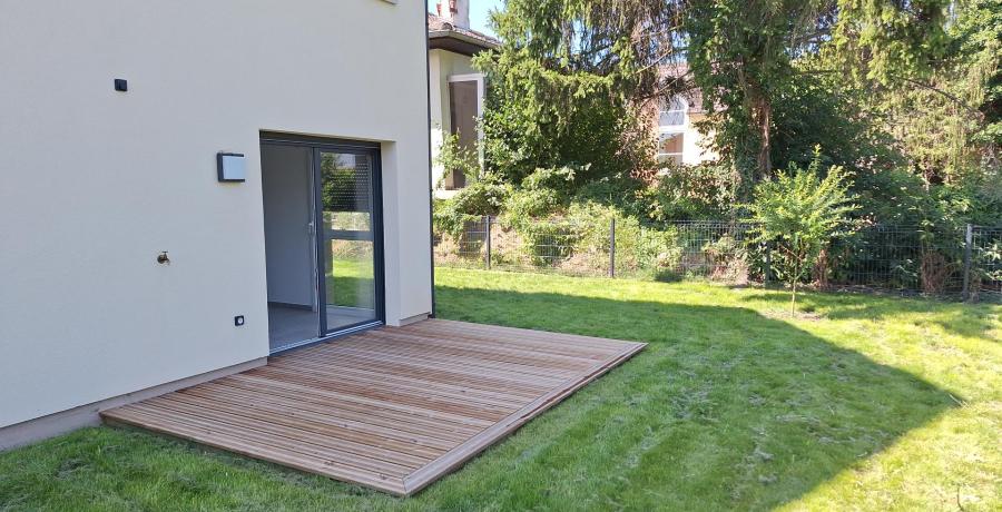 Programme immobilier neuf à Kingersheim : les Carrés Adèle, duplex-jardin chambre