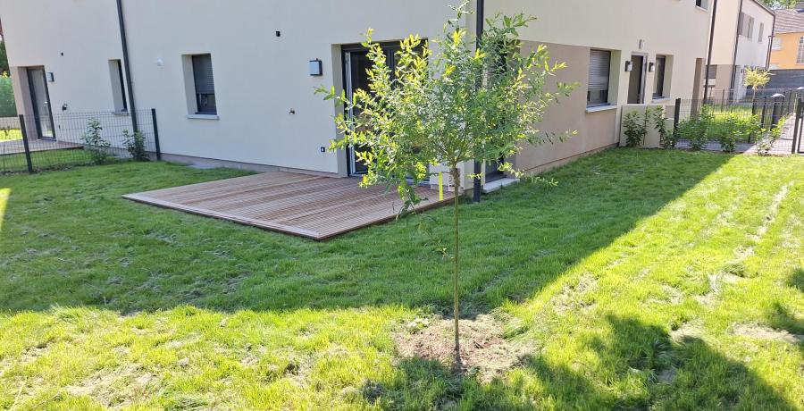 Programme immobilier neuf à Kingersheim : les Carrés Adèle, duplex-jardin chambre