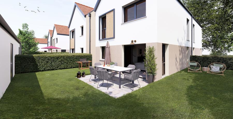 portes ouvertes visite terrain arc sur tille duplex jardin neuf a vendre