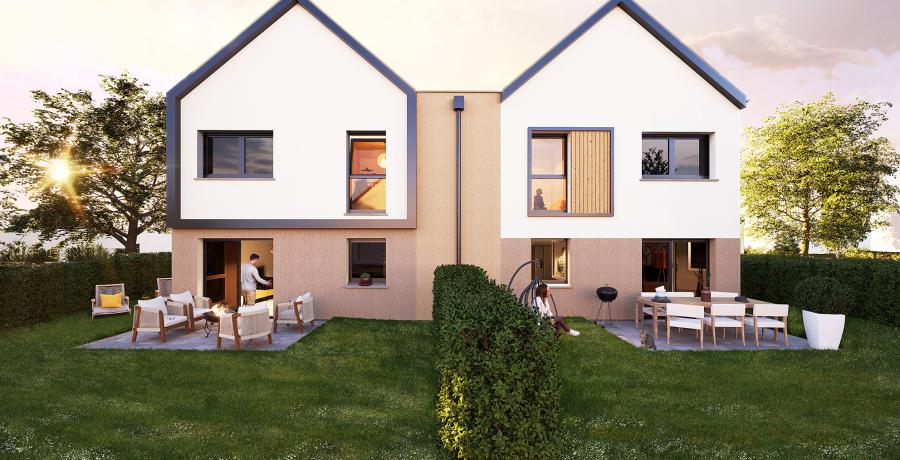 portes ouvertes visite terrain arc sur tille duplex jardin neuf a vendre