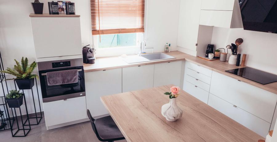 Appartement maison en duplex-jardin programme immobilier neuf à Dachstein cuisine