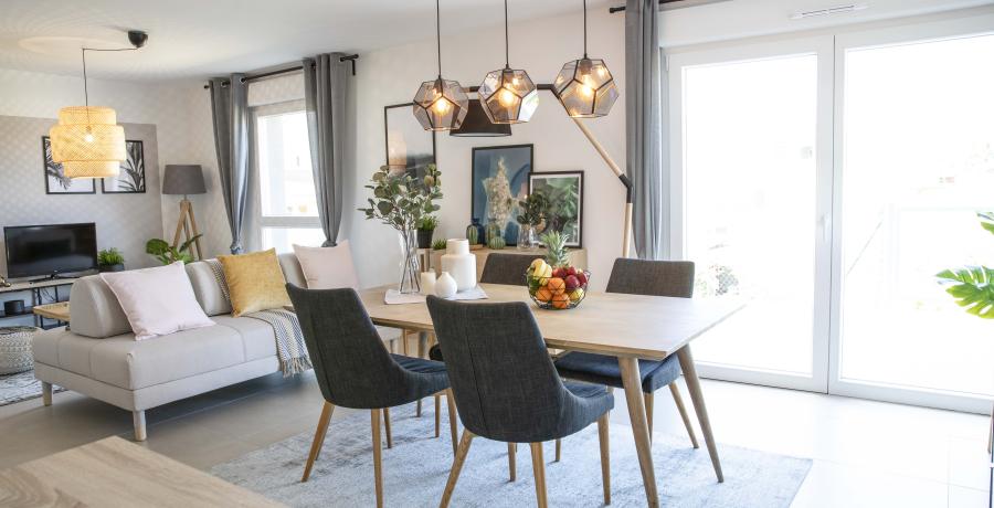 Appartement neuf Duplex-Jardin à Montbéliard salle à manger