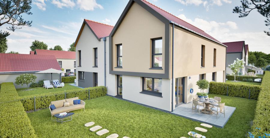 programme immobilier neuf à ruffey-les-echirey : Les Carrés du Moulin duplex-jardin