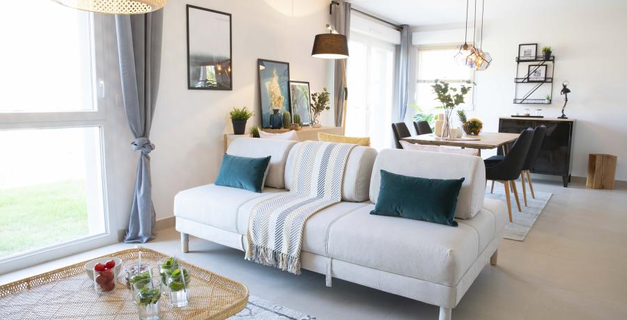 programme immobilier neuf à ruffey-les-echirey : Les Carrés du Moulin salon